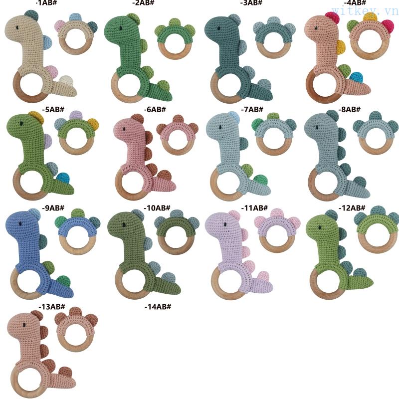 Búp Bê Khủng Long Đan Len Có Chuông Dễ Thương Cho Bé