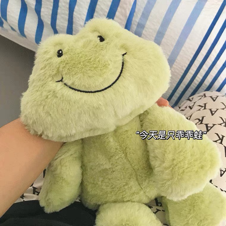 Thú Nhồi Bông Hình Ếch Hoạt Hình Xinh Xắn AIXINI