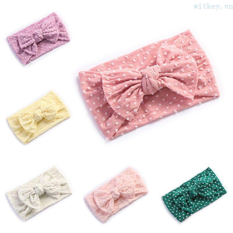 Băng Đô Siêu Mềm Bản Rộng Màu Trơn Dành Cho Bé Sơ Sinh