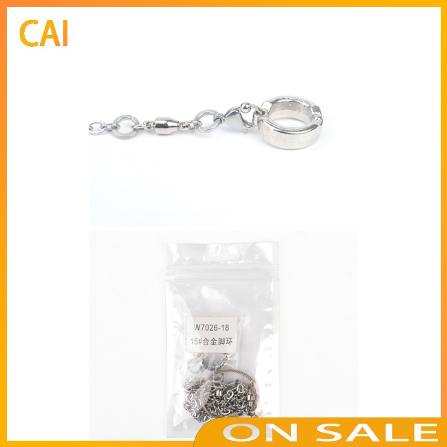 Lắc Chân Nhiều Kích Thước Kèm Khóa Bắt Dây Xích Dành Cho Chim Vẹt