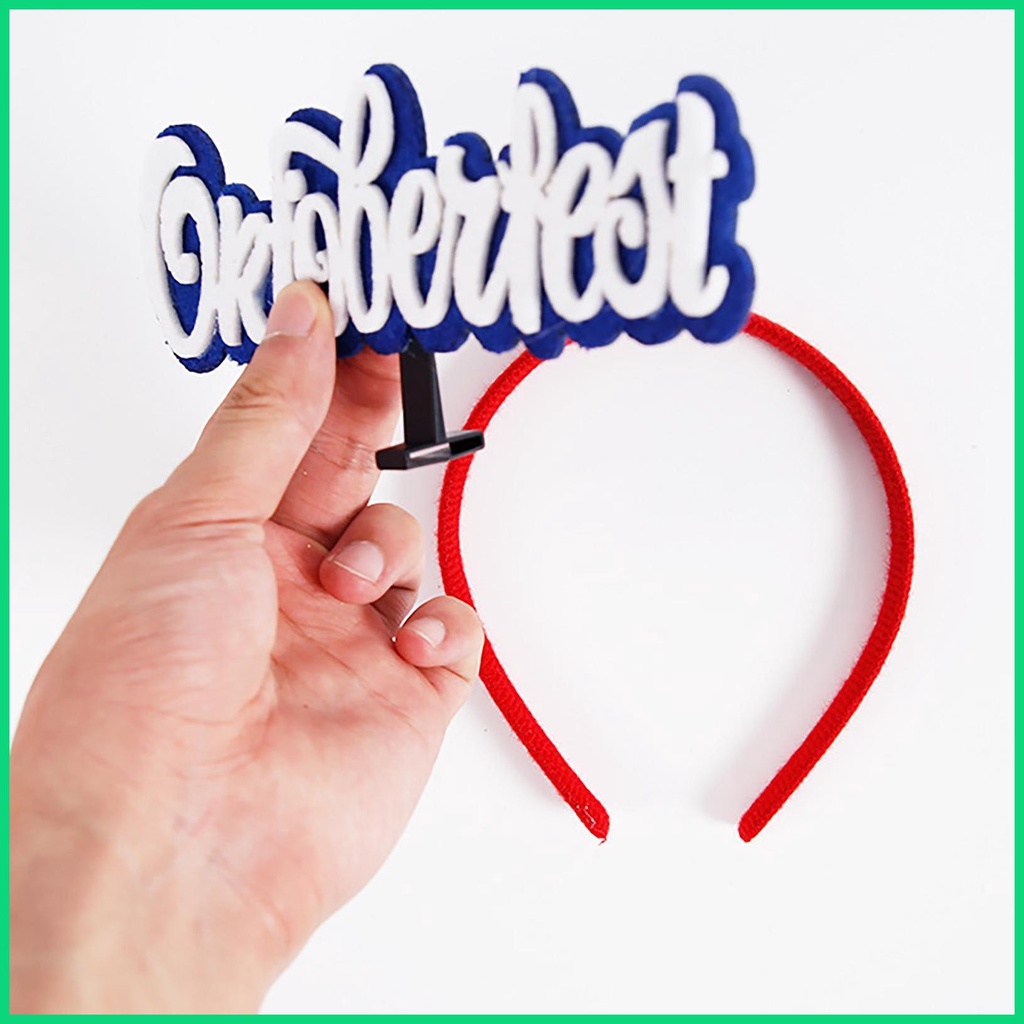 Oktoberfest Băng Đô Cài Tóc Tinh Tế Oktoberfest Girl Ria Mép Cốc Bia Thiết Kế Xúc Xích Cho Nữ Jwvn