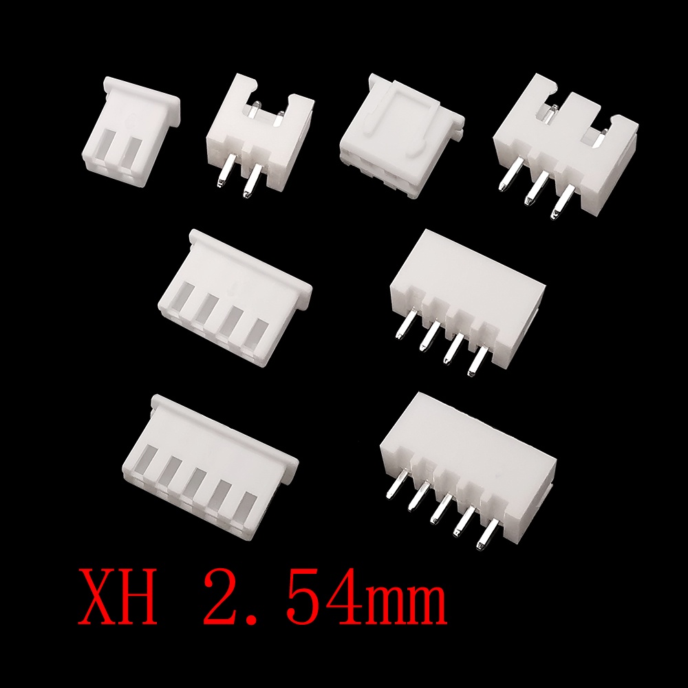 Set 50 Phích Cắm JST XH Pitch 2.54mm 2P 3P 4P 5Pin XH-2.54 Chuyên Dụng