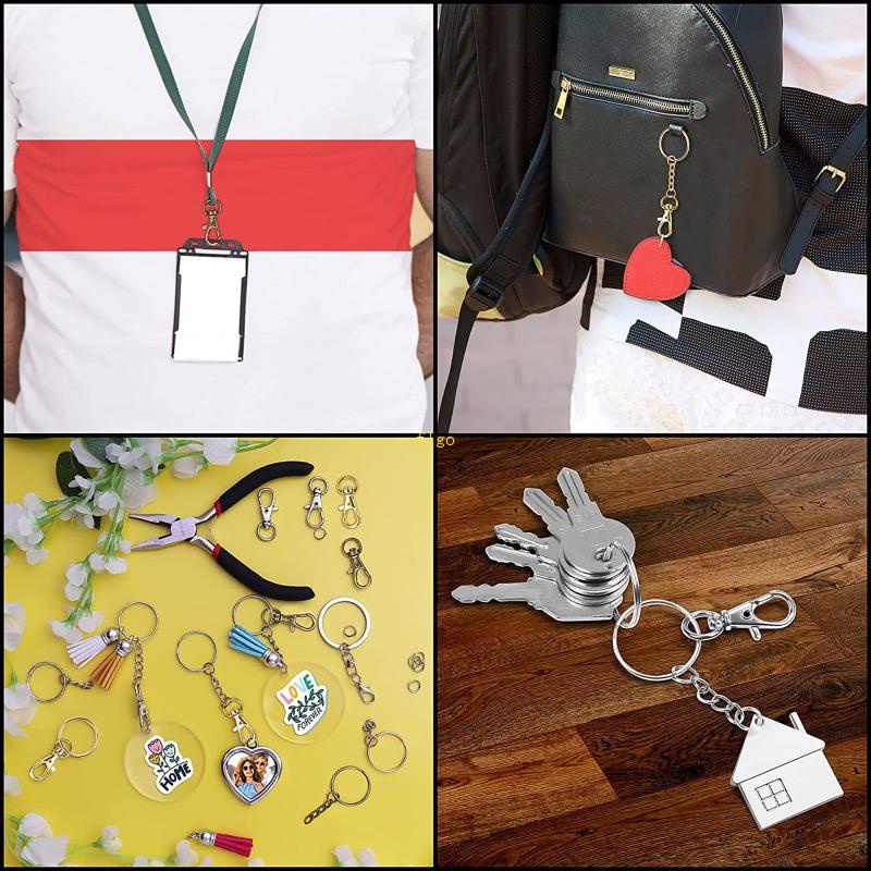 Set 180 Móc Nối Tôm Hùm Bằng Hợp Kim Cỡ Lớn Tiện Dụng