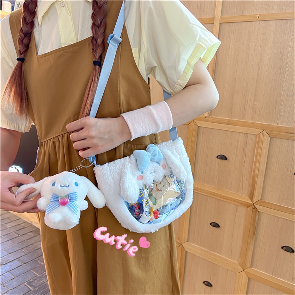 Anime Sanrio Hoạt Hình Sang Trọng Búp Bê Túi Kawali Hình Cinnamoroll Kuromi Giai Điệu Của Tôi Túi Ba Lô Thú nhồi bông Cho Bé Gái CHÚNG TÔI