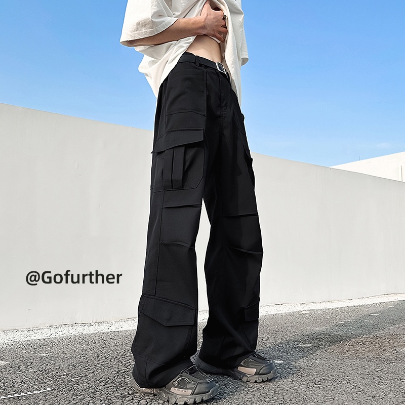 Quần Dài Ống Rộng Phong Cách Đường Phố Mỹ Cá Tính Cho Nam