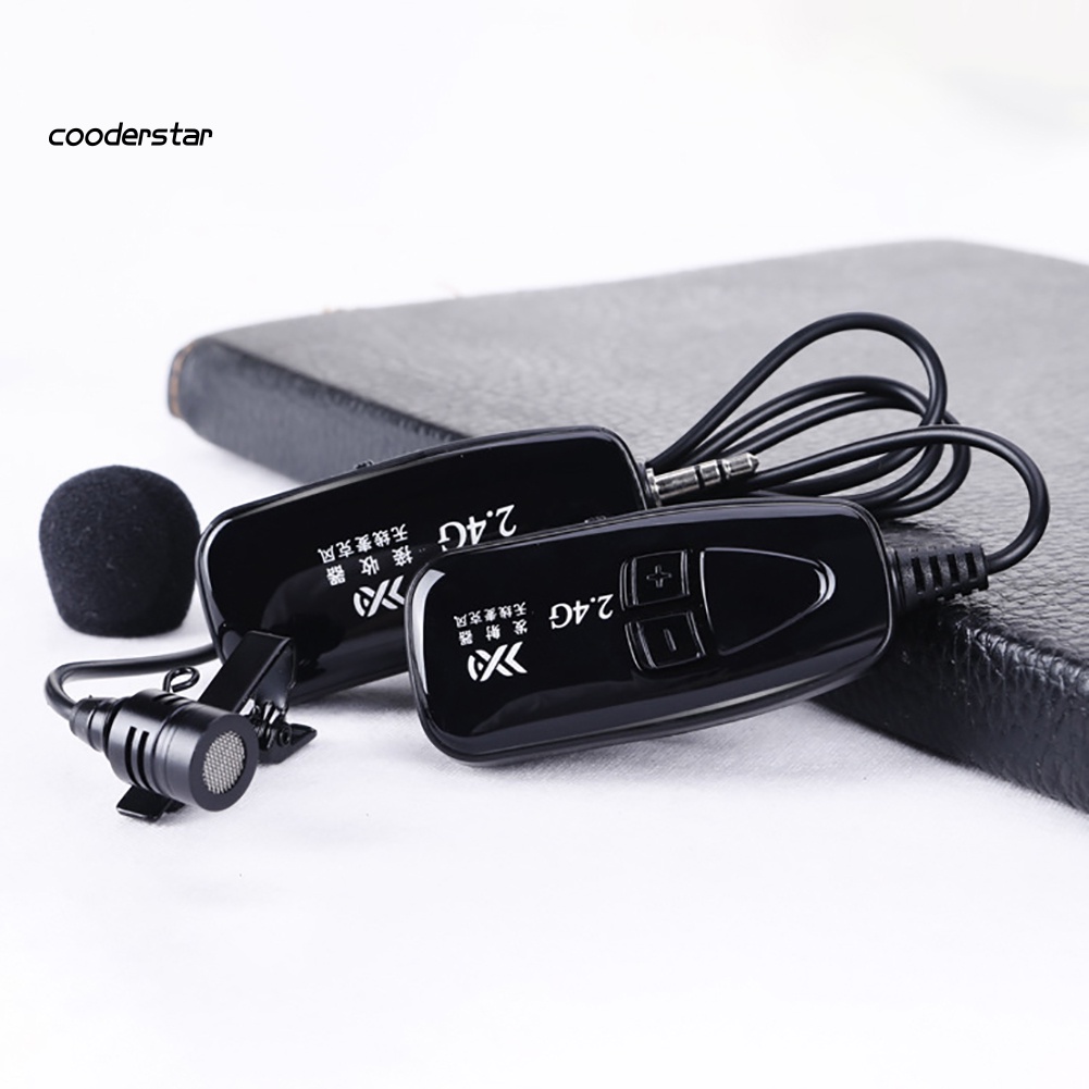 Tai Nghe Không Dây 2.4G Kèm Mic Kẹp Cổ Áo Kim Loại