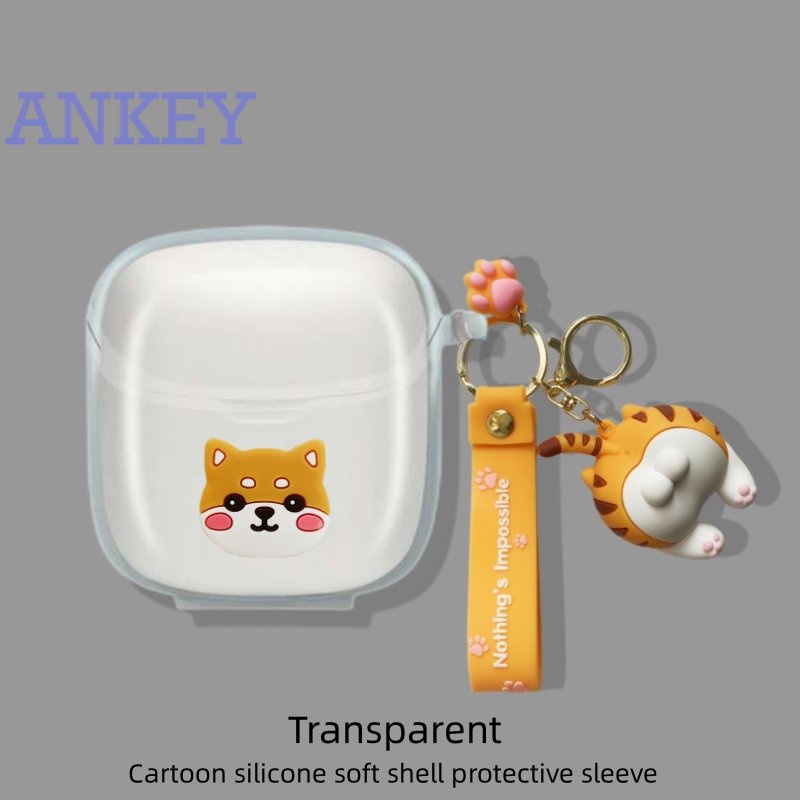 For JBL Tune Flex / 225TWS / T220 Transparent Cover T225 220TWS 225 220 Earphone Silicone Case Earbuds Soft Protective Headphone Headset Skin