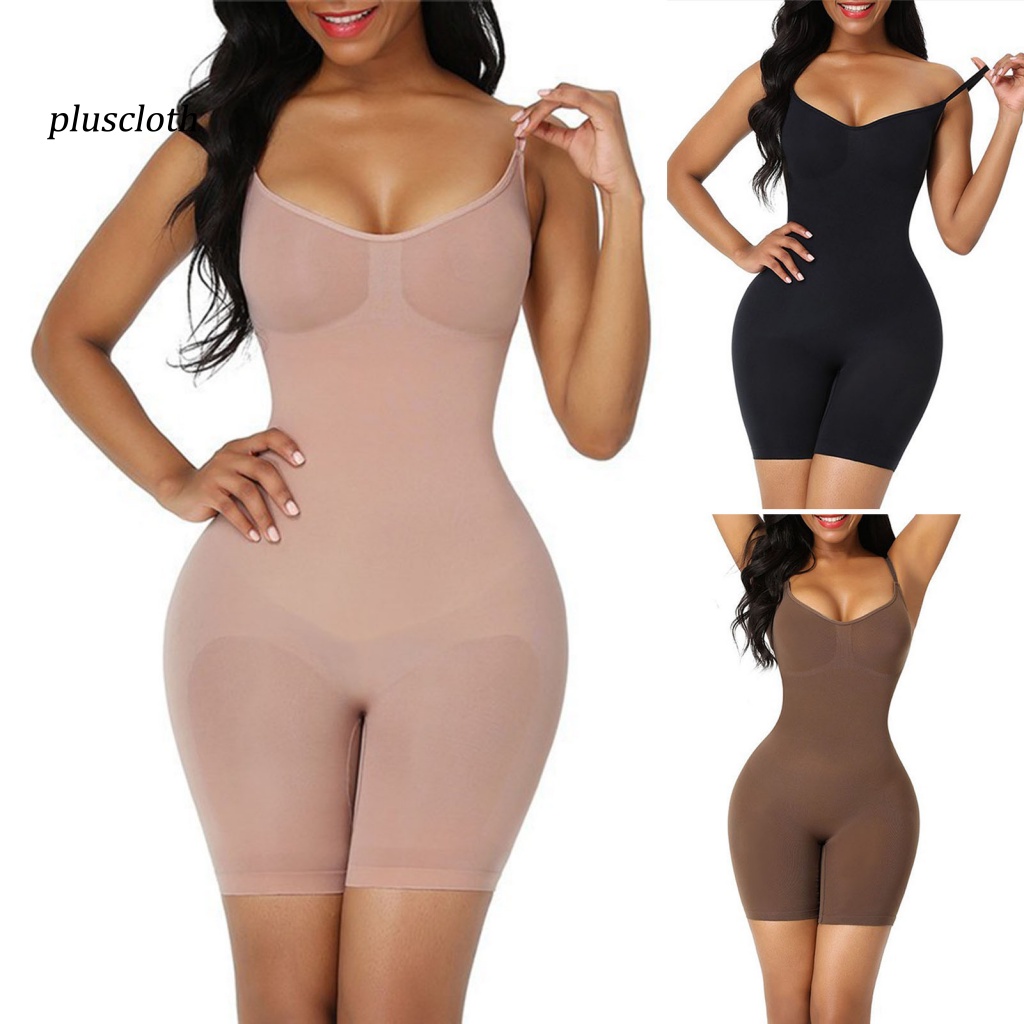 < Pluscloth > Bộ Đồ Lót Định Hình Cơ Thể Độ Co Giãn Cao Thoáng Khí Nâng Mông Phục Hồi Da Sau Sinh Mặc Hàng Ngày Cho Nữ