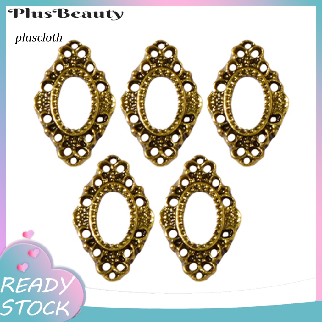 Set 5 Phụ Kiện Trang Trí Móng Tay 3D Bằng Hợp Kim Phong Cách Vintage