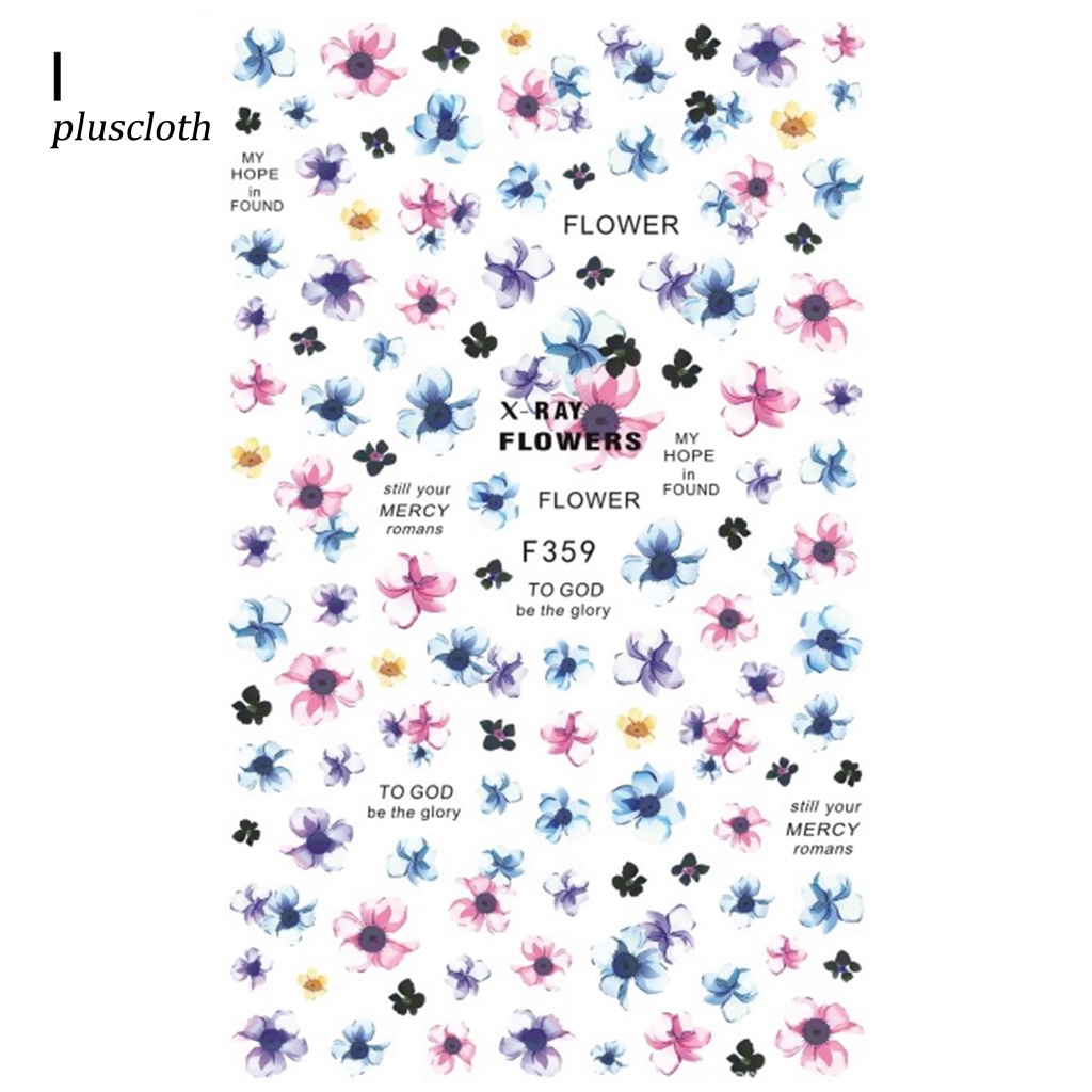 Miếng Dán Trang Trí Móng Tay Thêu Hoa Bằng Giấy Gọn Nhẹ Dễ Sử Dụng Cho Nữ