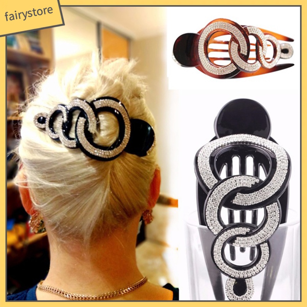 Kẹp Tóc Mỏ Vịt Đính Đá Thời Trang Cho Nữ
