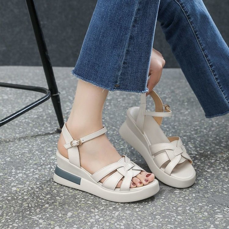 Sandal Đế Xuồng Dày Dặn Phong Cách Thời Trang Mới Dành Cho Nữ Mùa Hè-DIR03316