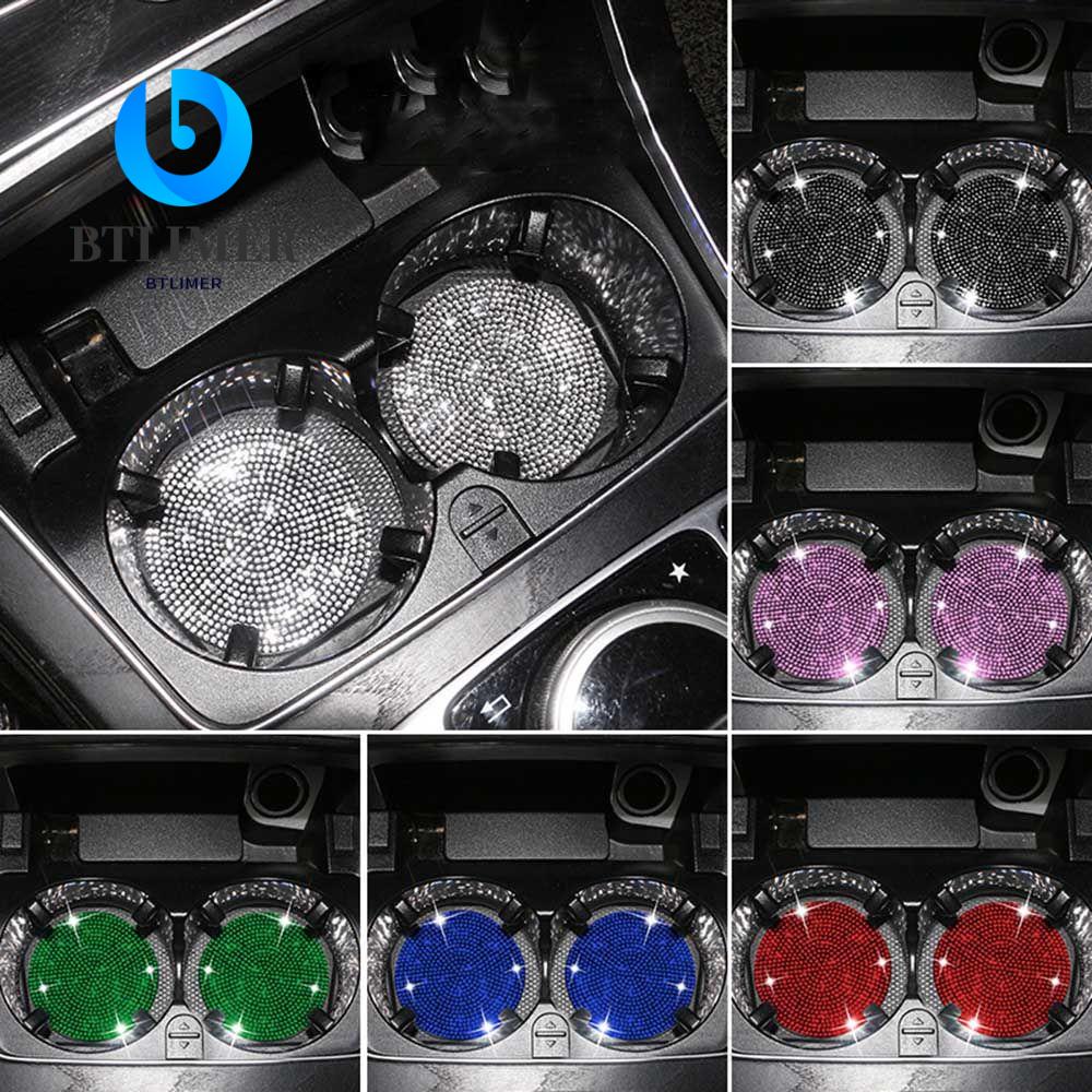 Btlimer Đế Lót Ly Xe Hơi Silicone Bling|Đệm Silicone Lót Ghế Ngồi Tiện Dụng