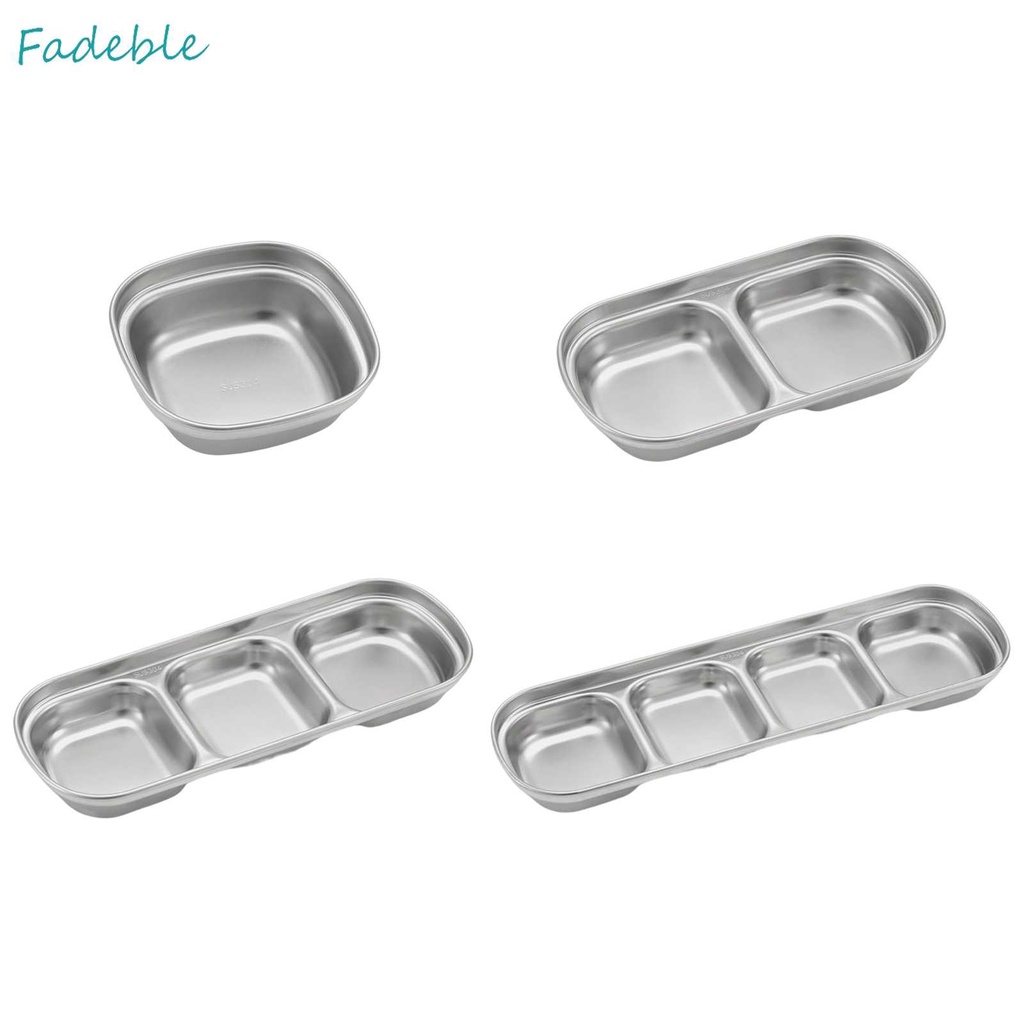 Khay Đựng Gia Vị Bằng Thép Không Gỉ 1 / 2 / 3 / 4 Ngăn