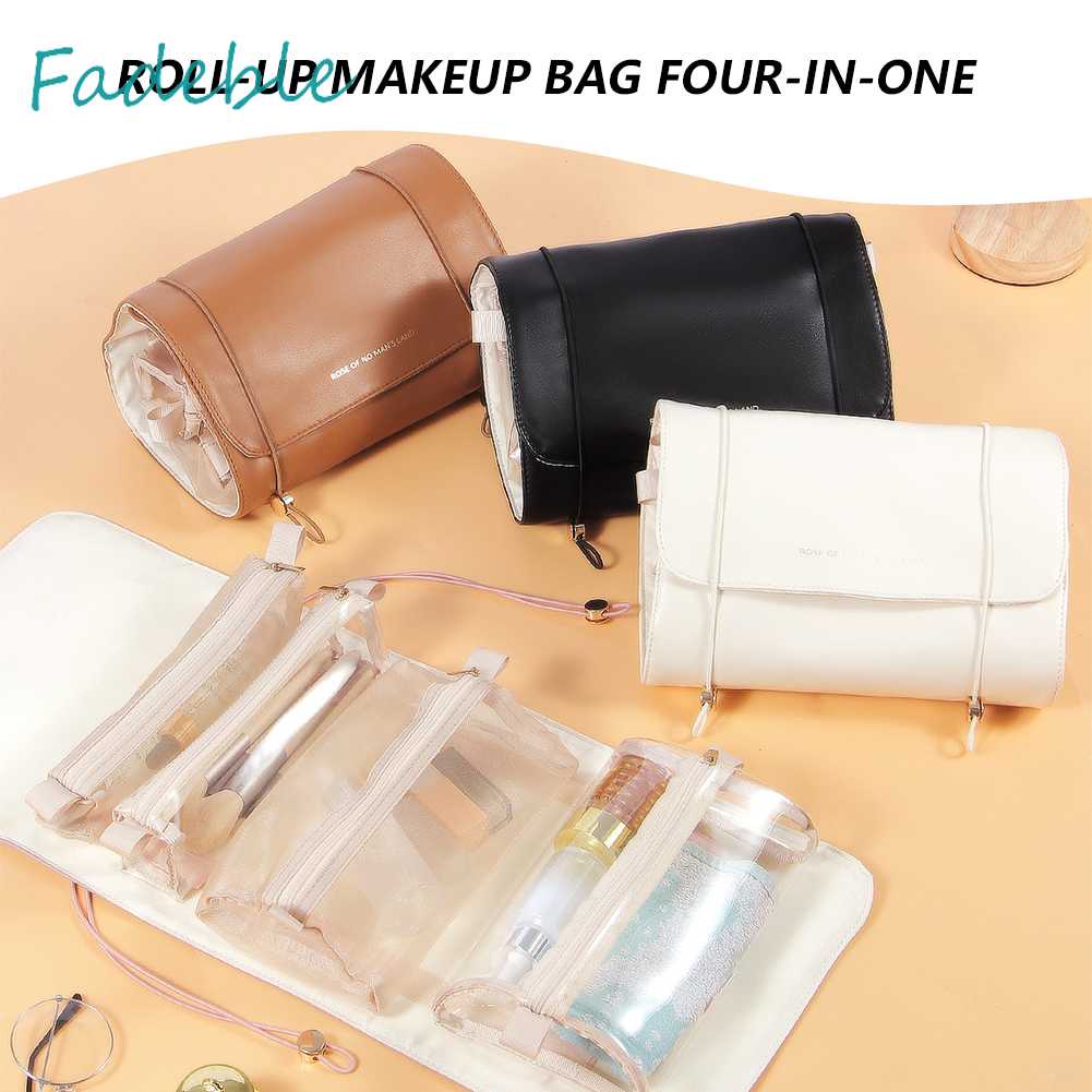 Túi Cuộn Đựng Mỹ Phẩm 4 Trong 1 Sức Chứa Lớn Tiện Dụng