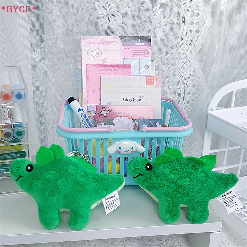 Móc Khóa Khủng Long Nhồi Bông 12cm Màu Xanh Lá Dễ Thương Mới