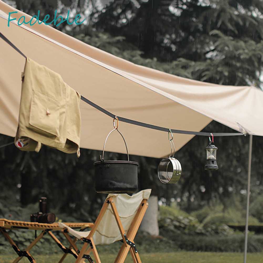 Dây Treo Lều Cắm Trại Kèm Móc Kẹp Tiện Dụng