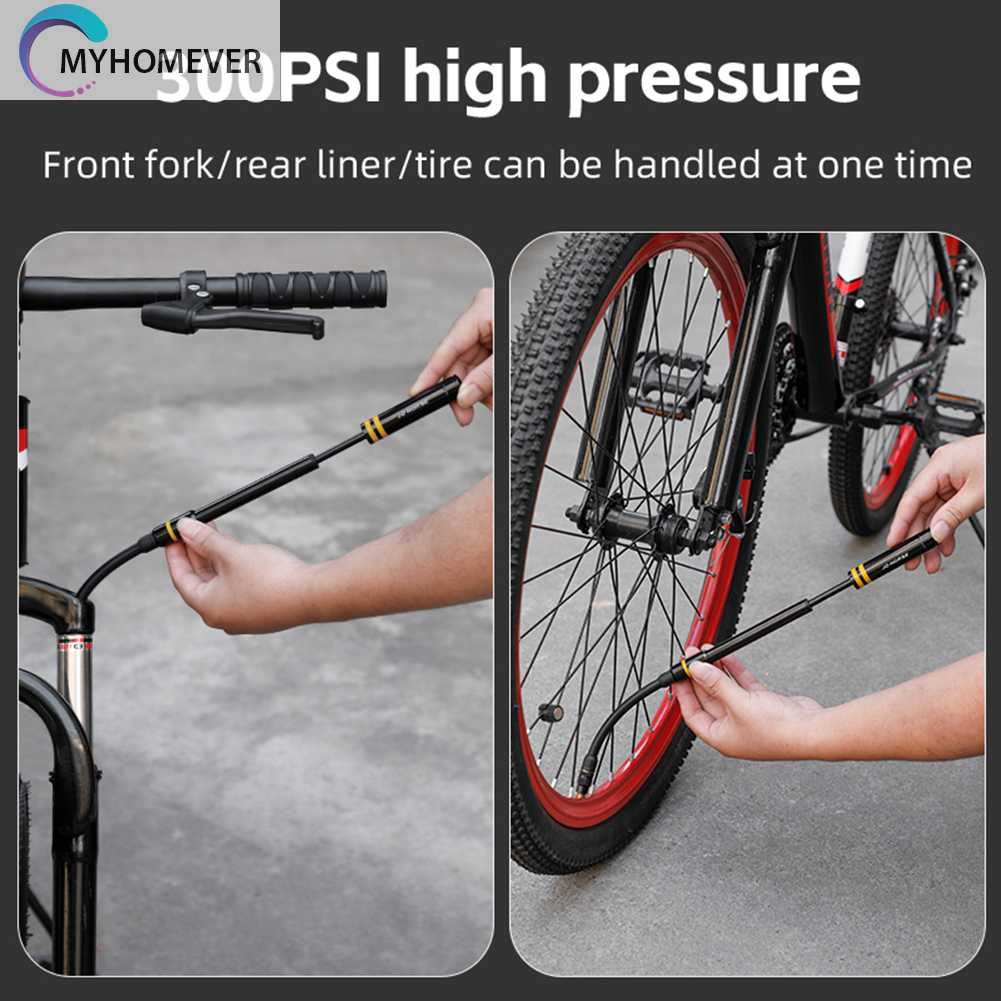 Bơm Xe Đạp Áp Suất Cao 300PSI Bằng Hợp Kim Nhôm