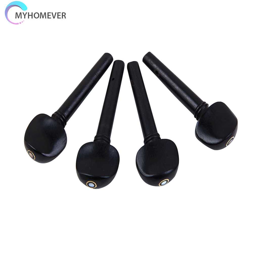 Bộ 4 Chốt Lên Dây Đàn Violin Bằng Gỗ Mun