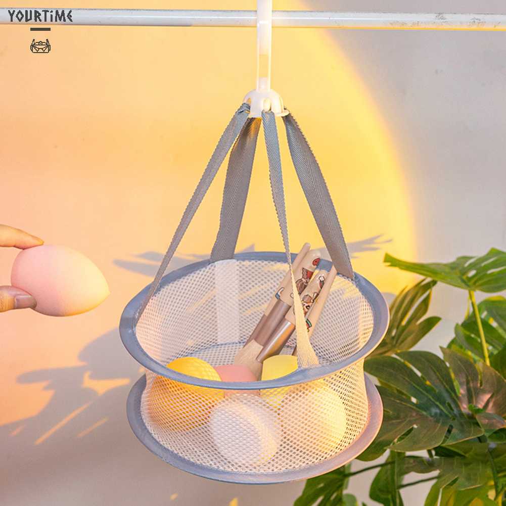 Túi Lưới Phơi Khô Cọ Trang Điểm Hình Trứng Gấp Gọn Được