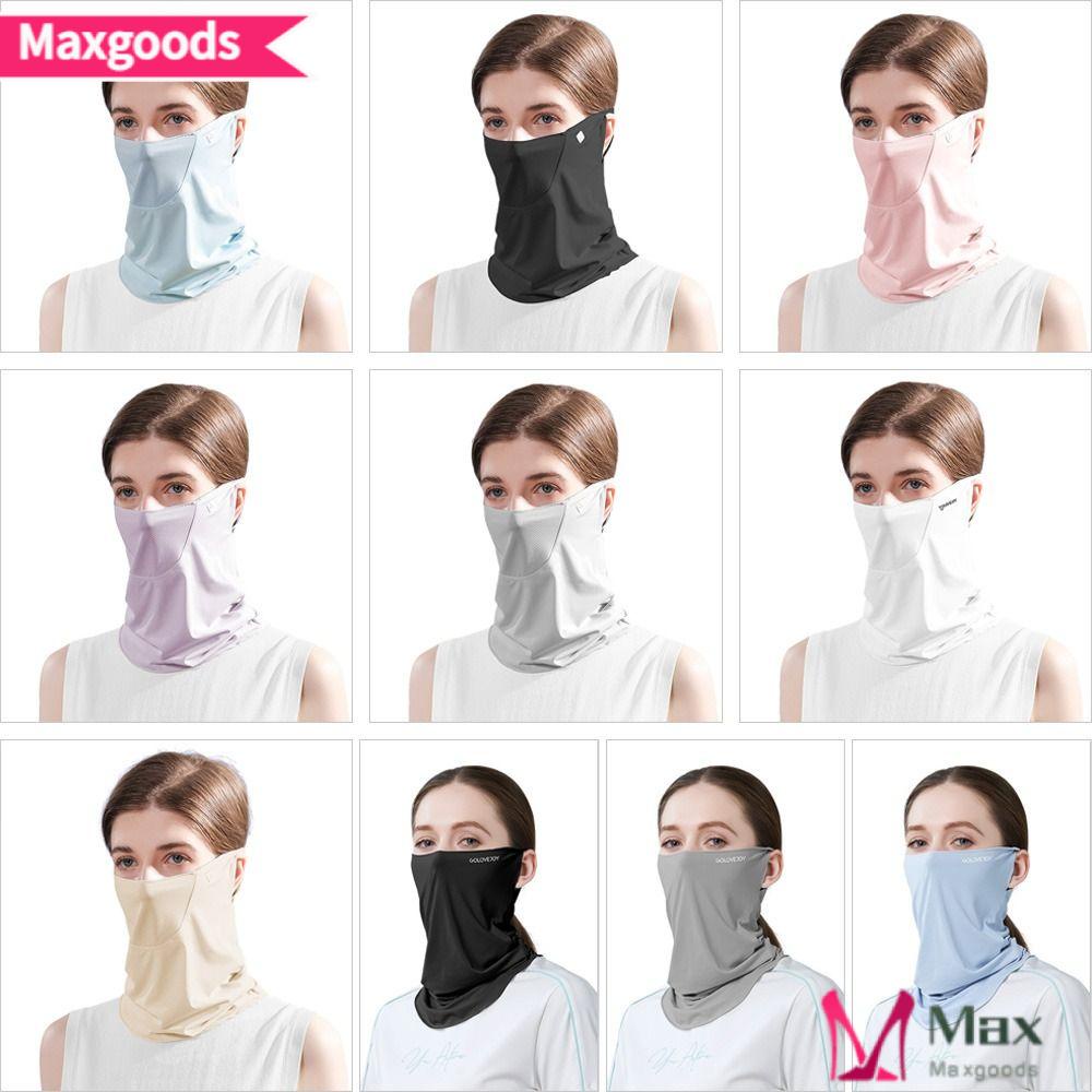 1 Khẩu Trang Balaclava Bằng Lụa Lạnh Chống Tia UV Chắn Gió Bảo Vệ Mặt Cổ Và Đầu