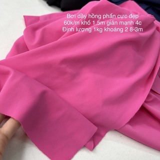 Vải bơi trơn màu mới 2023 xuất dư- may bikini- đồ bơi tắm biển 50-60k/m