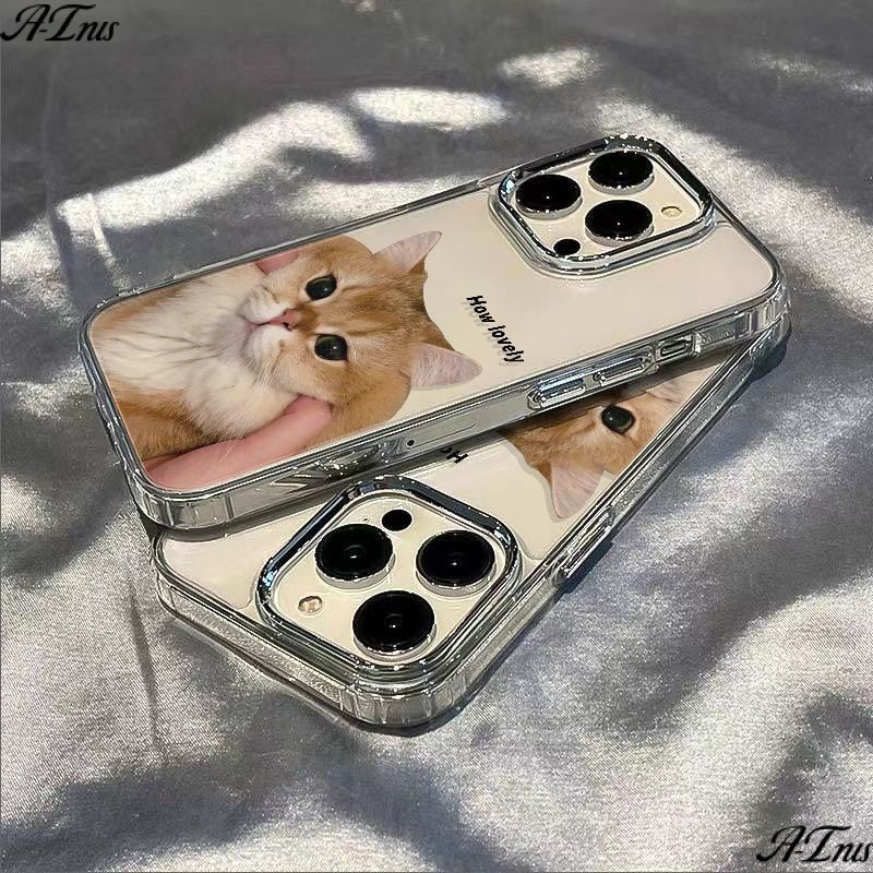 ✅Ốp Điện Thoại Mềm Chống Sốc In Hình Mèo Cho Iphone 8 12 11 7 14Pro Plus Max 13
