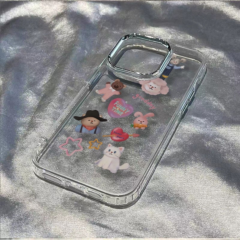 ✅Ốp Điện Thoại Mềm Chống Sốc In Hình Động Vật Cho Iphone 8 713 11Plus 12 Max 14Pro