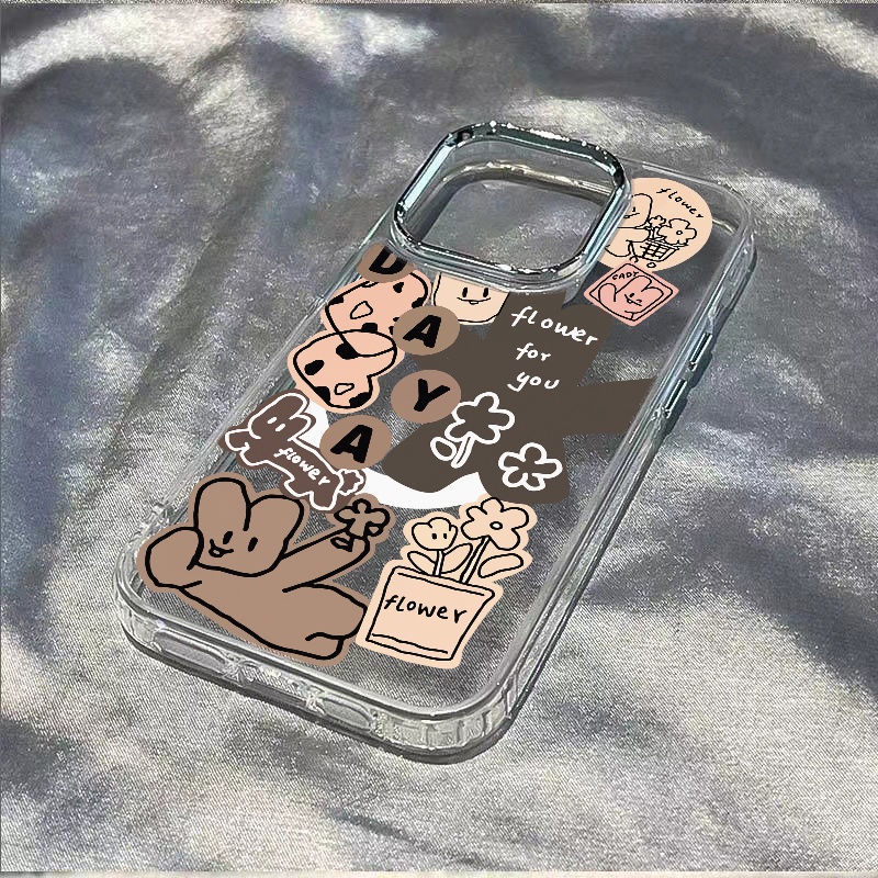 ✅Ốp Điện Thoại Dẻo Họa Tiết Chú Thỏ &amp; Chữ Tiếng Anh Đơn Giản Chống Sốc Cho Iphone1213In 14pro / 11 max 7plus8 R1BL