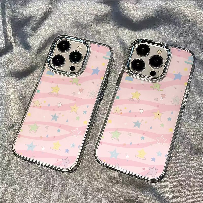 ✅Ốp Điện Thoại Mềm Chống Sốc 4X4E Cho iPhone12 Apple plus11 1387 Star / Pink 14pro