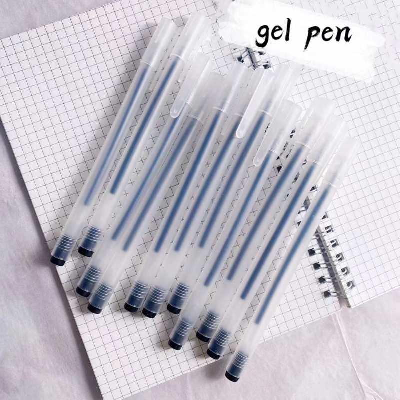 Muji Bút Mực Gel Ngòi 0.5MM Mực Đen Đỏ Xanh Lam Đơn Giản Cho Học Sinh