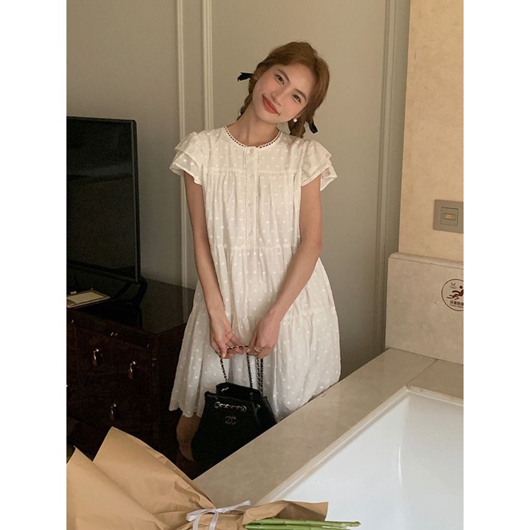 Đầm Búp Bê Mỏng Che Bụng Thời Trang Mùa Hè 2023 Dễ Thương Dành Cho Bạn Nữ # 1