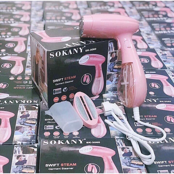 Bàn Là Hơi Nước Cầm Tay SoKaNy SK-3060 Công Suất 1500W - Bàn Ủi Hơi Nước Cầm Tay Mini Mẫu Mới 2022