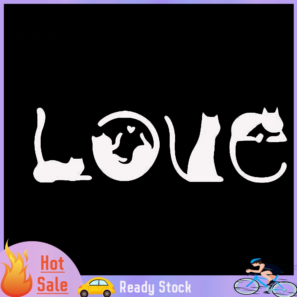 Nhãn Dán Trang Trí Xe Hơi Họa Tiết Mèo Dễ Thương Bắt Mắt