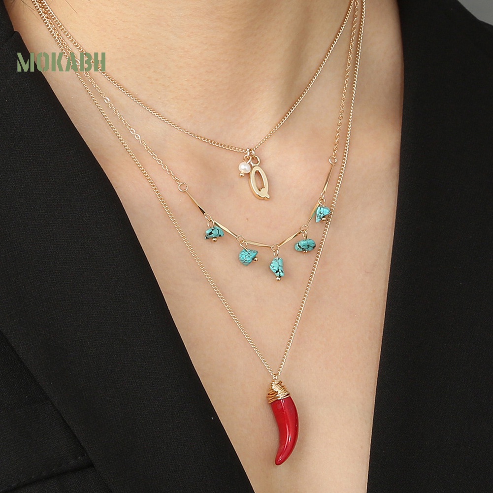 Vòng cổ Nhiều Lớp Họa Tiết Hình Con Bướm Theo Phong Cách Bohemian Dùng Cho Nữ