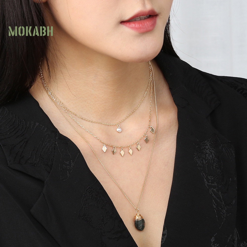 Vòng cổ Nhiều Lớp Họa Tiết Hình Con Bướm Theo Phong Cách Bohemian Dùng Cho Nữ