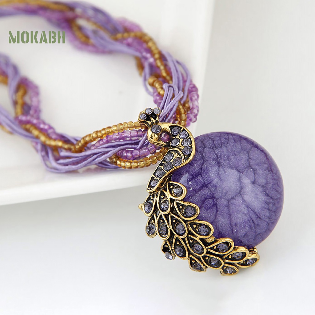 Abh Vòng Cổ Theo Phong Cách Bohemian Vintage Màu Sáng Dùng Hàng Ngày