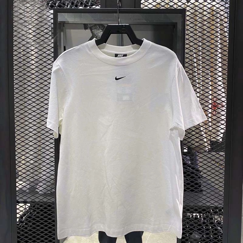 Áo Thun Nike 100% Cotton Tay Lửng Thêu Logo Đơn Giản Dành Cho Nữ