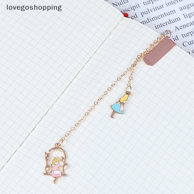 1 Thẻ Đánh Dấu Trang Sách Bằng Kim Loại Hình Thỏ Dễ Thương