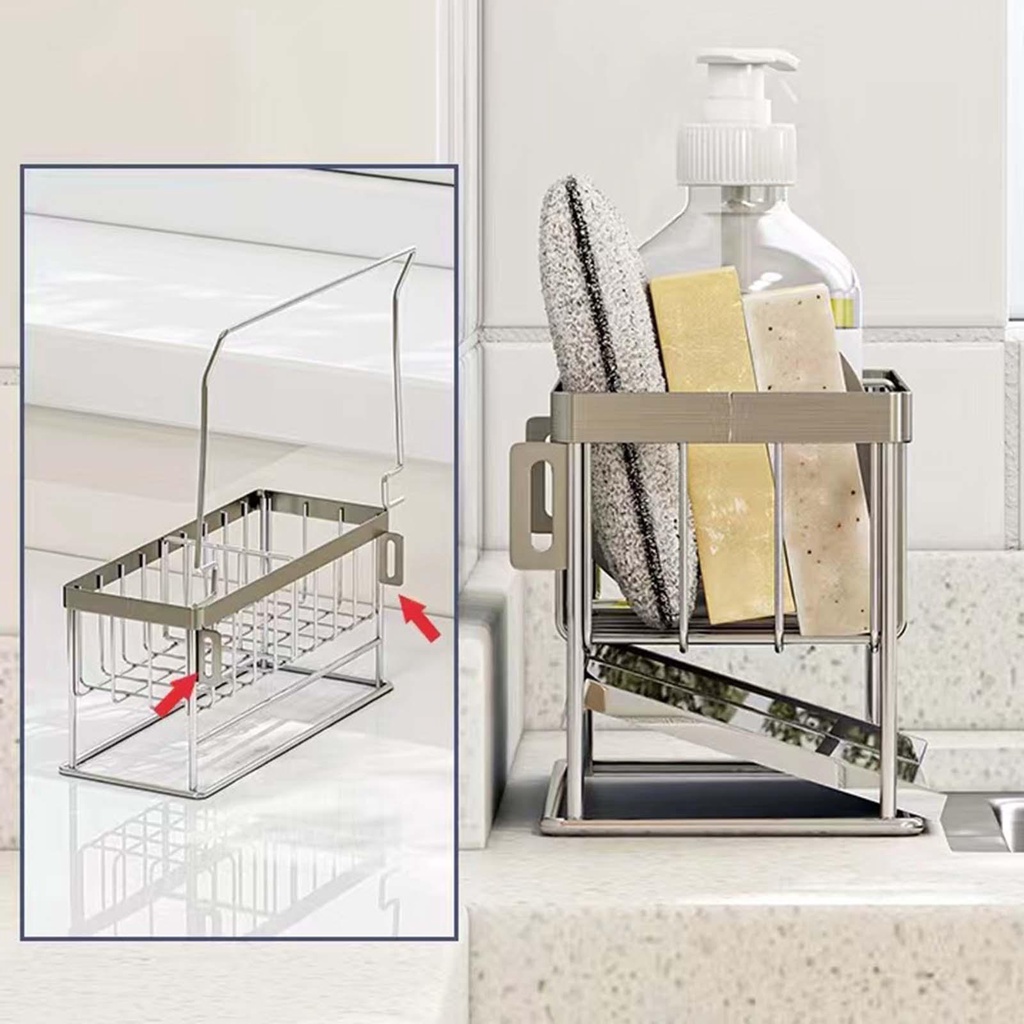 Giá Đỡ Bọt Biển Rửa Chén / Xà Phòng Có Thể Tháo Rời