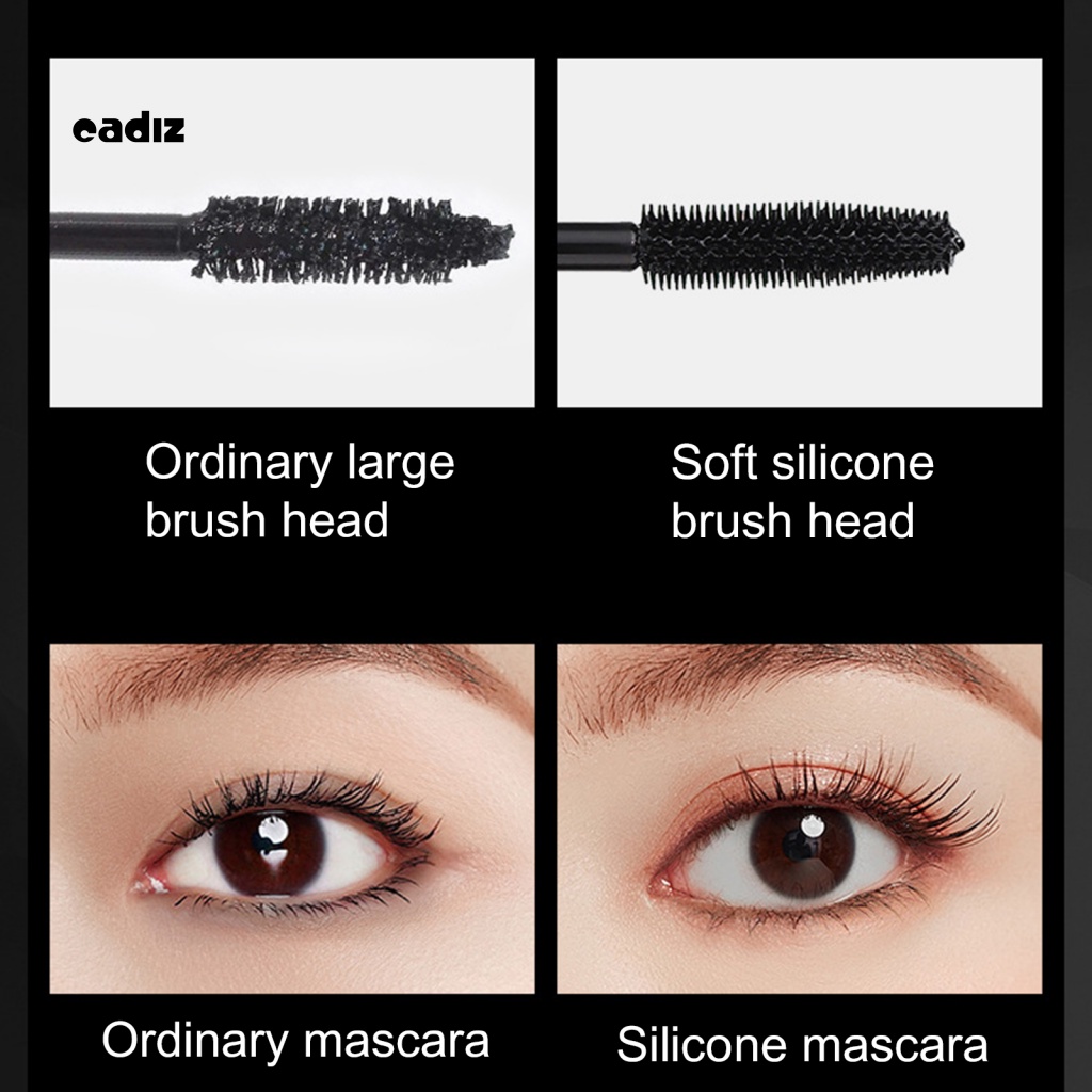 Mascara Đầu Cọ Mềm Uốn Cong Làm Dài Lông Mi Kháng Nước Chống Thấm Mồ Hôi Không Nhòe Cho Nữ
