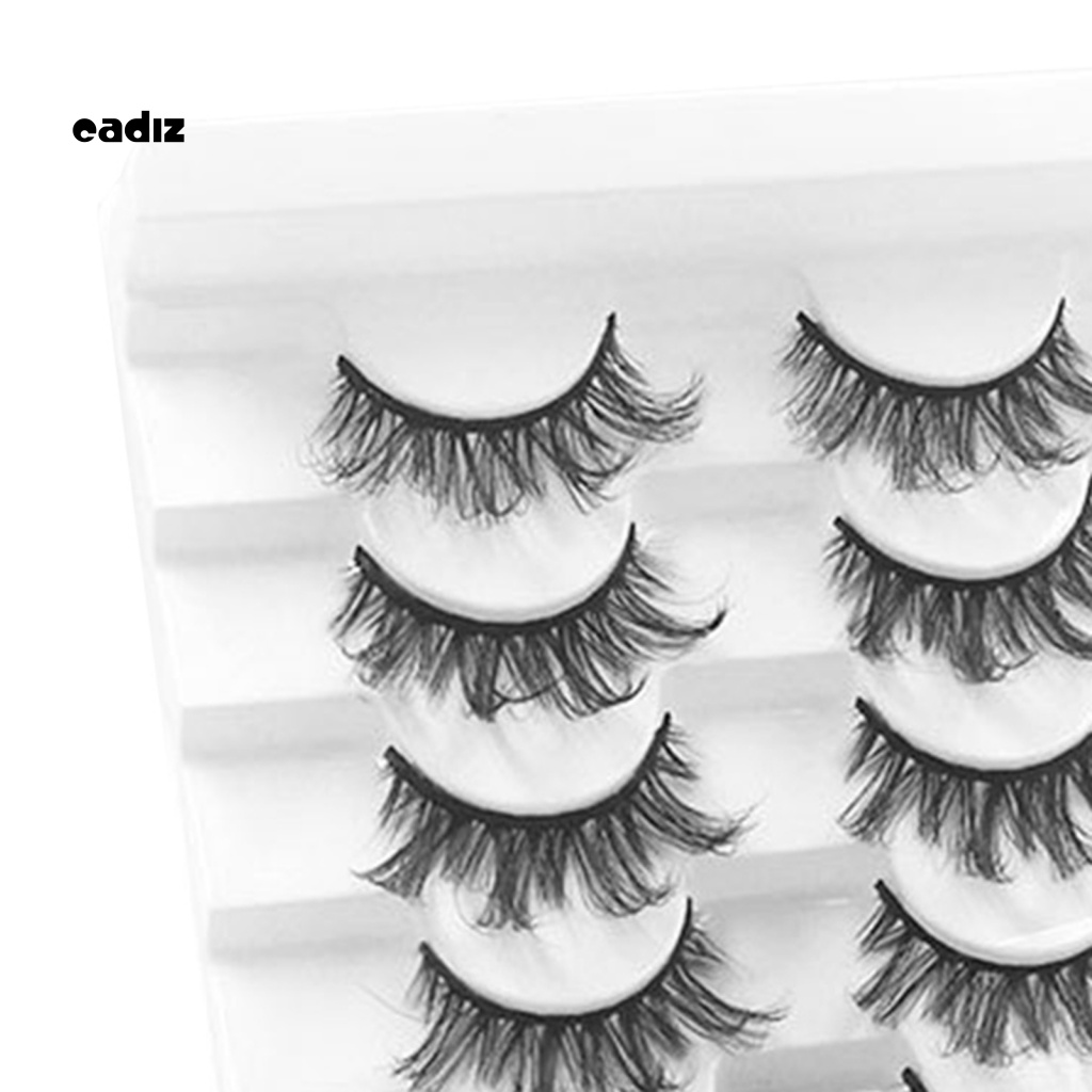 Bộ 8 Cặp Lông Mi Giả 3D Bề Mặt Mịn Handmade Không Để Lại Dấu Vết
