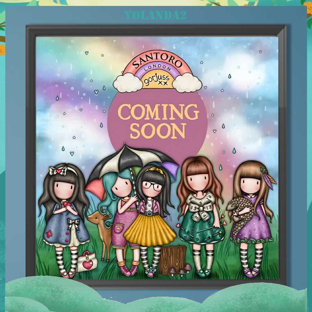 Tranh Đính Đá Kim Cương Toàn Bộ 5D DIY Hình Búp Bê