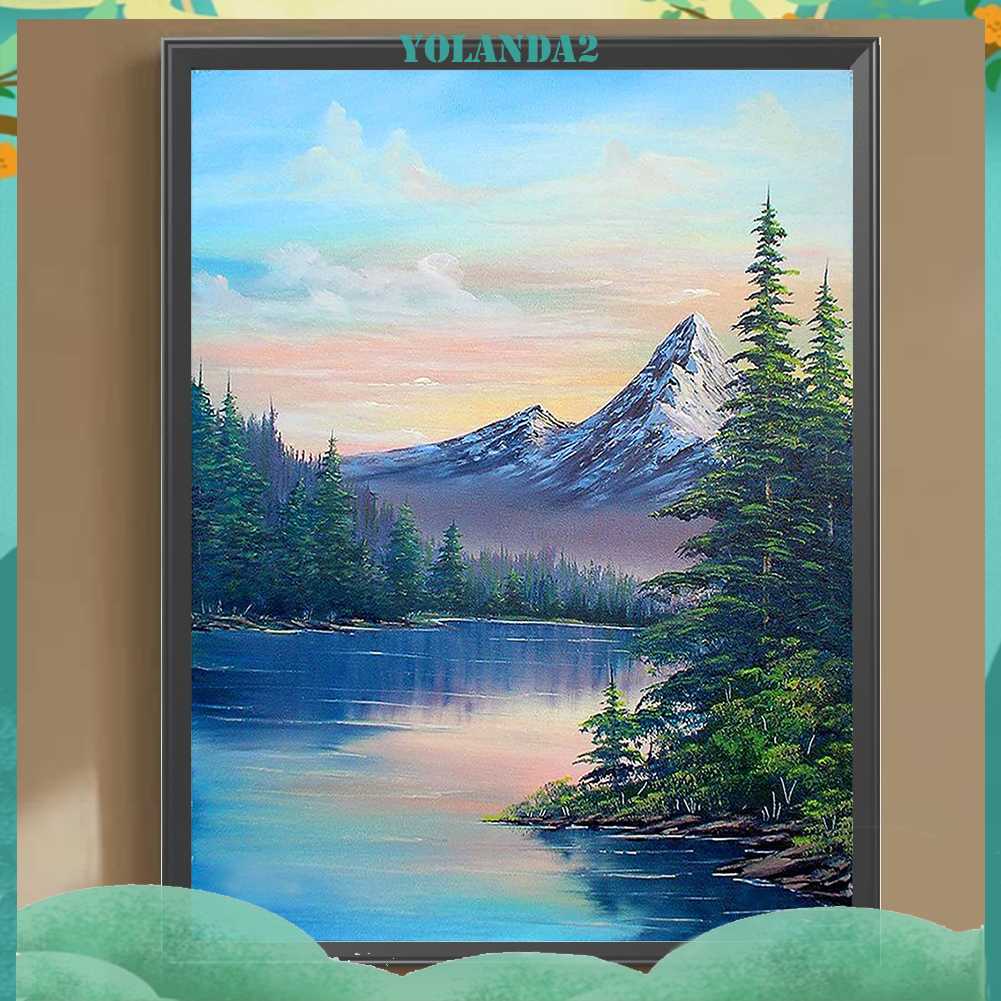 Tranh Đính Đá Kim Cương Toàn Bộ 5D DIY Hình Vẽ Phong Cảnh Trang Trí Nhà Cửa