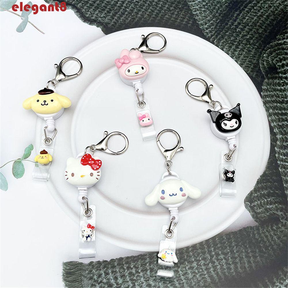 Kẹp Giữ Thẻ Có Thể Thu Gọn Tiện Dụng Cho Học Sinh / Y Tá / Kuromi / Cinnamoroll Giá Đỡ
