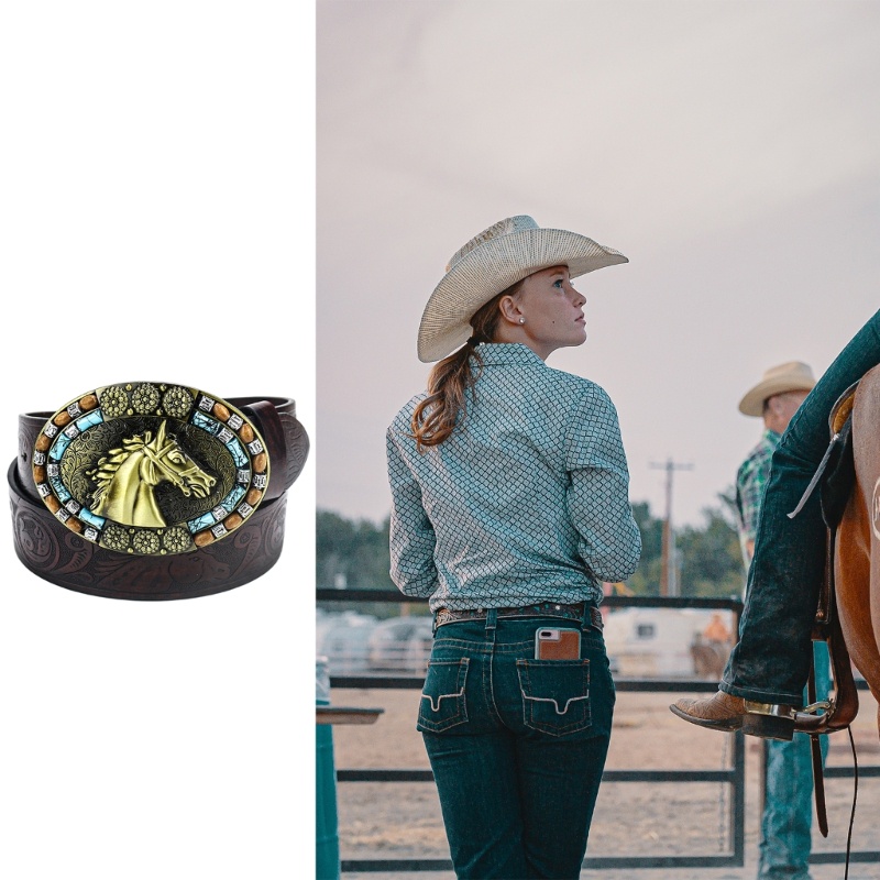 Thắt Lưng Đầu Ngựa Sang Trọng Có Thể Điều Chỉnh Dành Cho Thanh Thiếu Niên