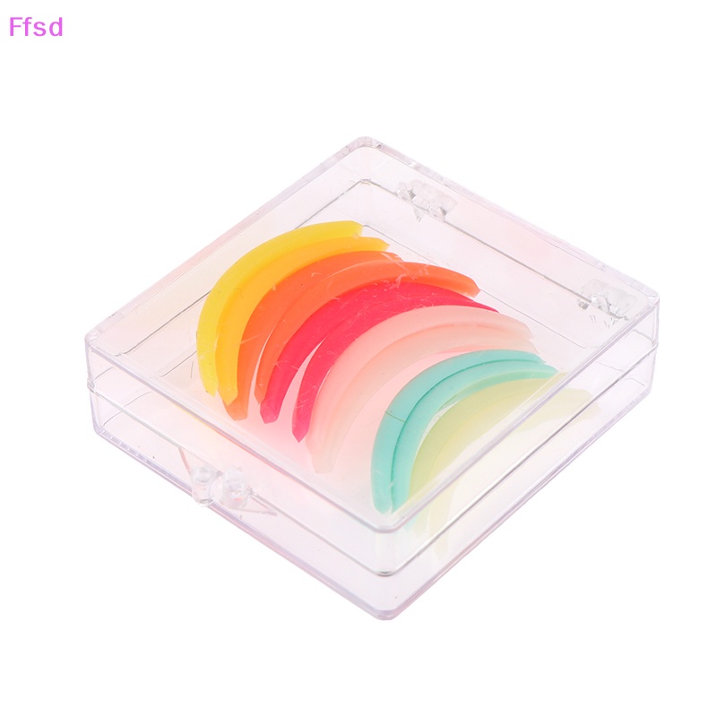 Bộ 6 Cặp Đệm Silicone Uốn Cong Lông Mi Nhiều Màu Có Thể Tái Sử Dụng