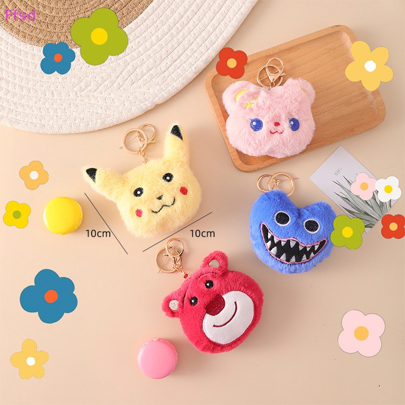 {Ffsd} Móc Khóa Xe Hơi / Ba Lô Đồ Chơi Nhồi Bông Hình Gấu Dâu Tây Hoạt Hình Disney Đáng Yêu Sáng Tạo * Hàng Bán Chạy