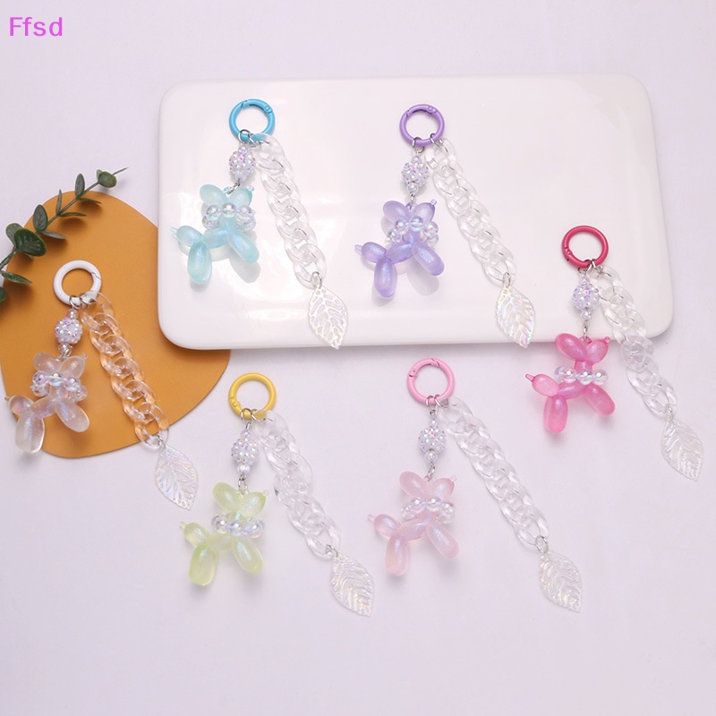 {Ffsd} Phụ Kiện Móc Khóa Điện Thoại Di Động Hình Chú Chó Lá Bong Bóng Nổi Thời Trang Sáng Tạo Vui Nhộn * Bán Chạy