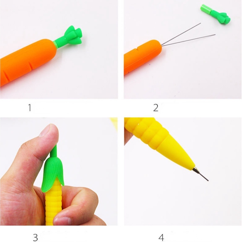 1 Bút Chì Bấm Hình Củ Cà Rốt Dễ Thương
